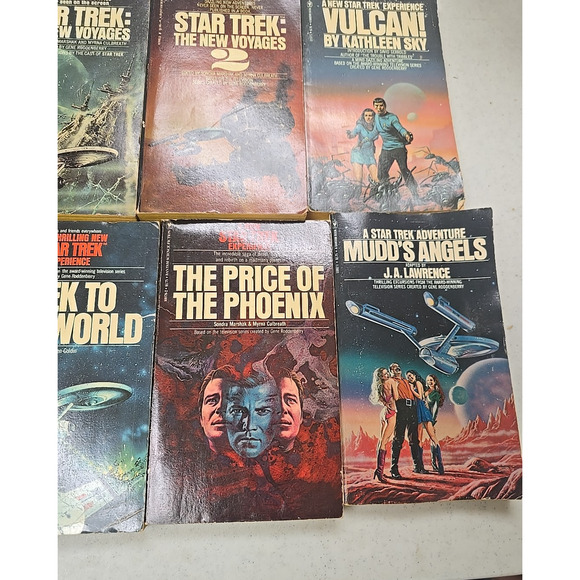 Lot of 8 Vintage Star Trek Mixed Authors Fantasy Science Fiction Paperback Books - Picture 4 of 6